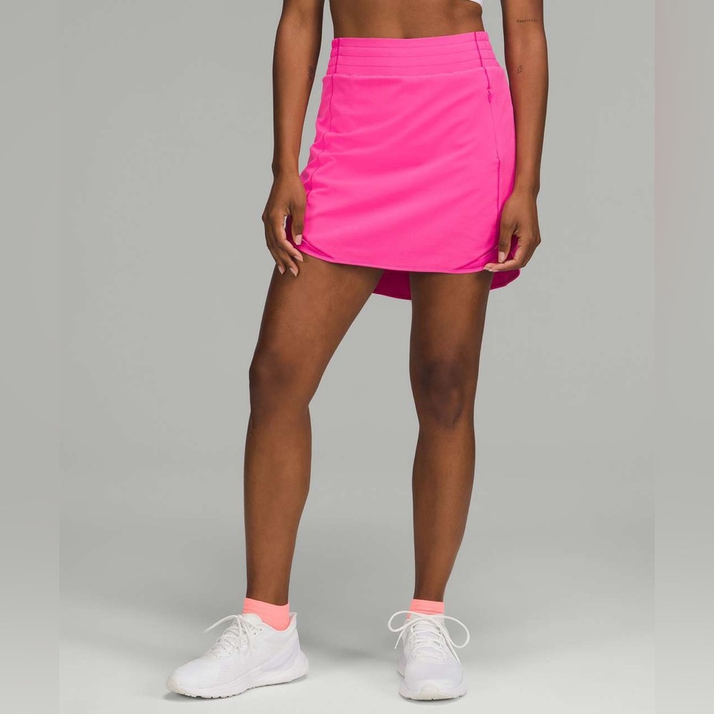 NWT Lululemon Hotty Hot High-Rise Long Skirt Sonic Pink Women's Skort Skirt 6